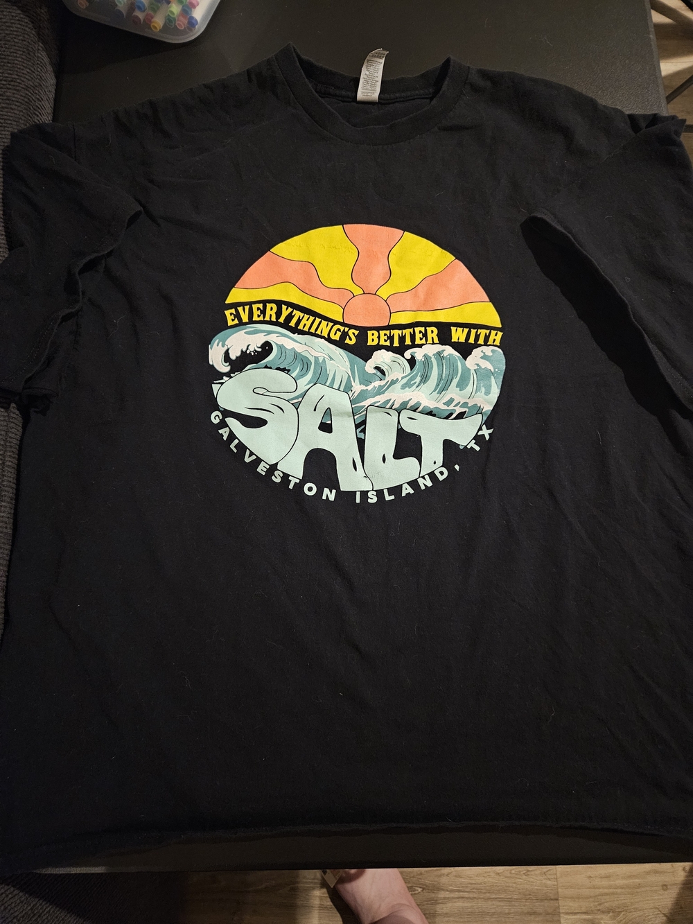 Salt Galveston Island Black Graphic T-Shirt